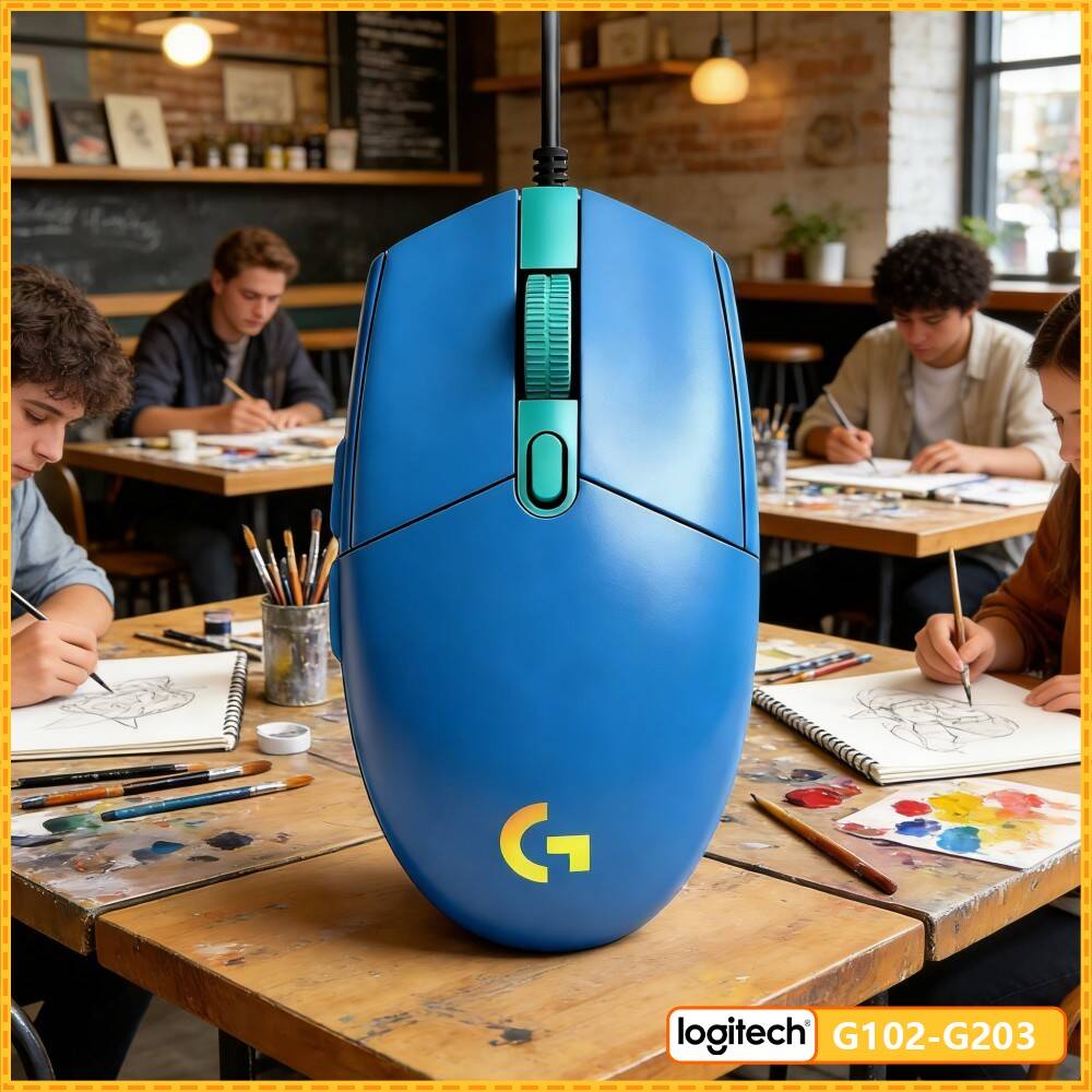 Logitech Mouse G203 - Logitech G203 LIGHTSYNC Wired Mouse Gaming-Grade