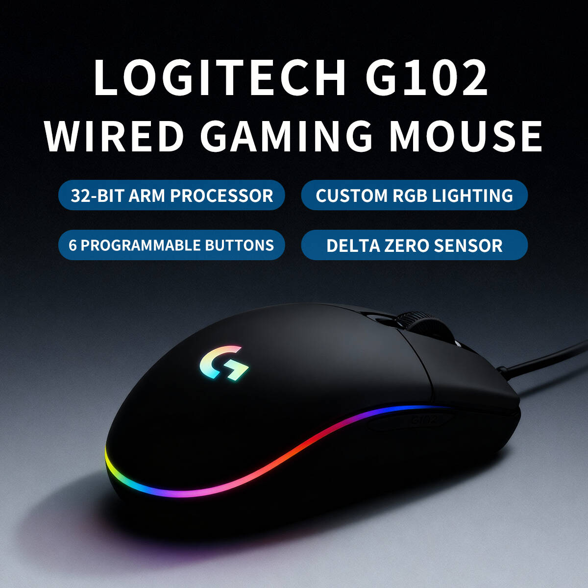 Logitech G102 Wired Gaming Mou - огляд і ціна Logitech Mouse G203
