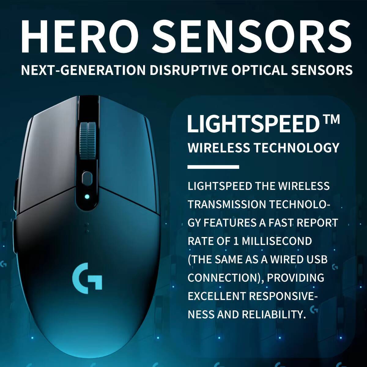 Logitech G304 LIGHTSPEED Wirel - огляд і ціна Logitech Mouse G203