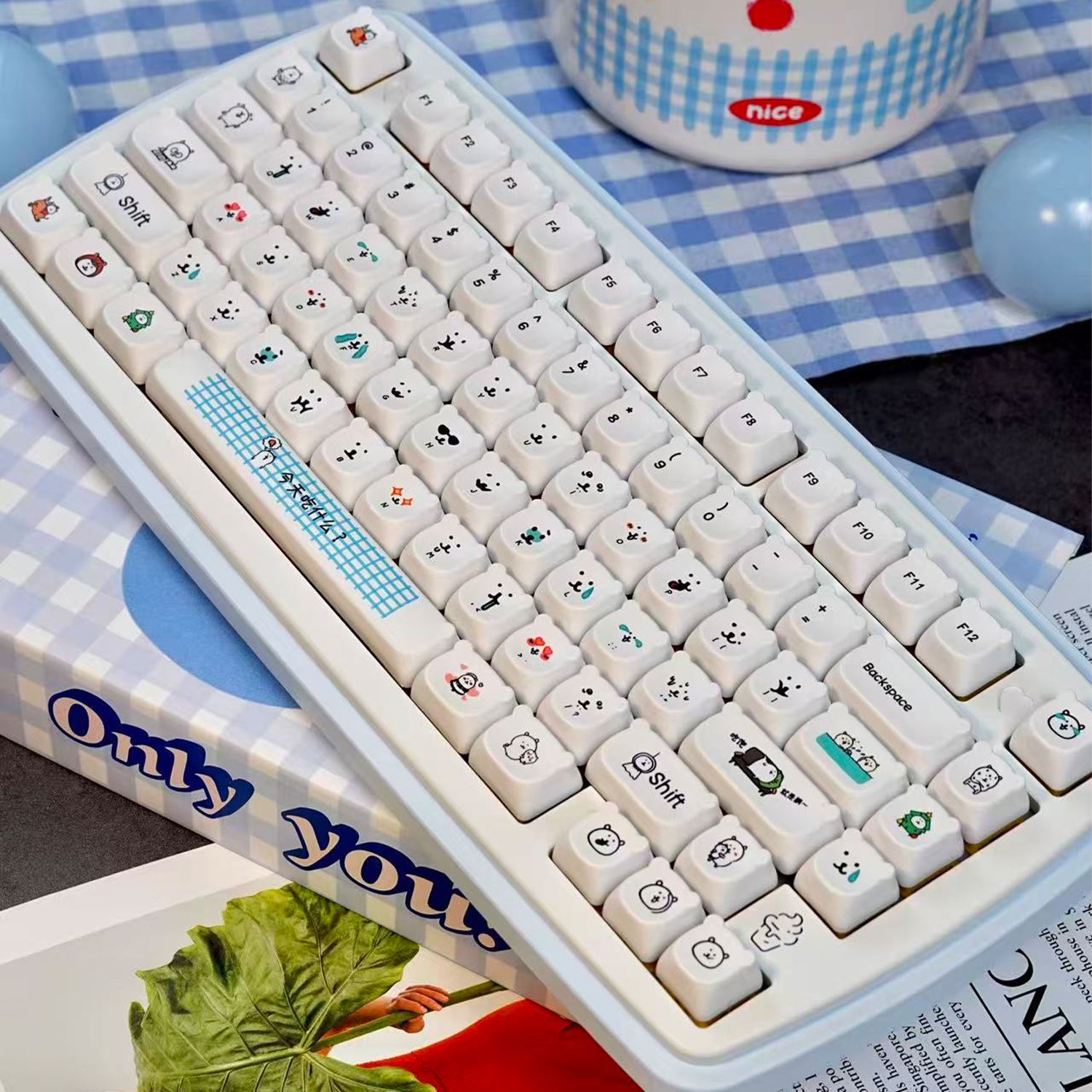 Kawaii Cartoon Joke Bear PBT K - огляд і ціна Gaming Accessories Japan