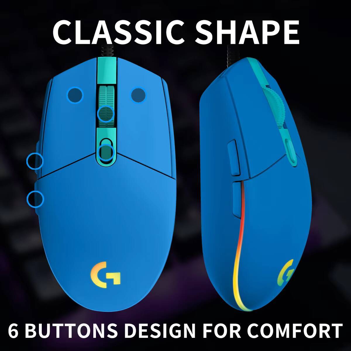 Logitech G203 Gaming Mouse LIG - огляд і ціна Logitech Mouse G203