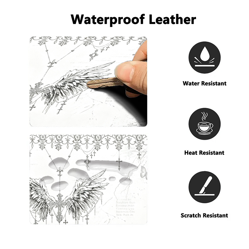 Leather Mousepad Black White A - огляд і ціна Gaming Accessories Wholesale