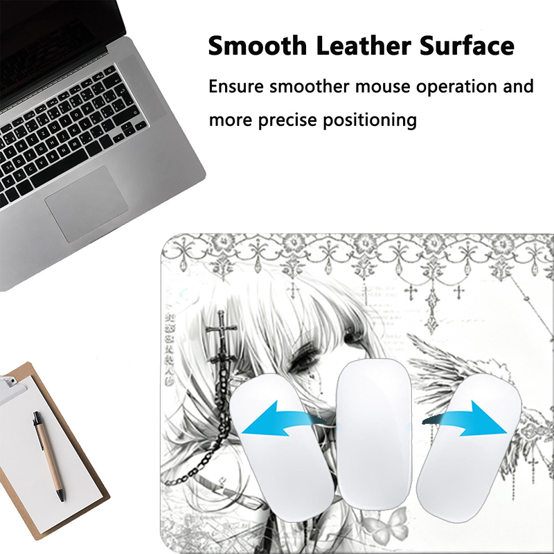 Leather Mousepad Black White A - огляд і ціна Gaming Accessories Wholesale